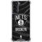 NBA Brooklyn Nets Black Animal Print Galaxy S21 5G Clear Case