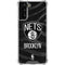 NBA Brooklyn Nets Black Animal Print Galaxy S21 Plus 5G Clear Case