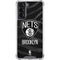 NBA Brooklyn Nets Black Animal Print Galaxy S22 Clear Case