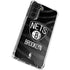 NBA Brooklyn Nets Black Animal Print Galaxy S22 Clear Case