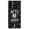 NBA Brooklyn Nets Black Animal Print Galaxy S22 Plus Clear Case
