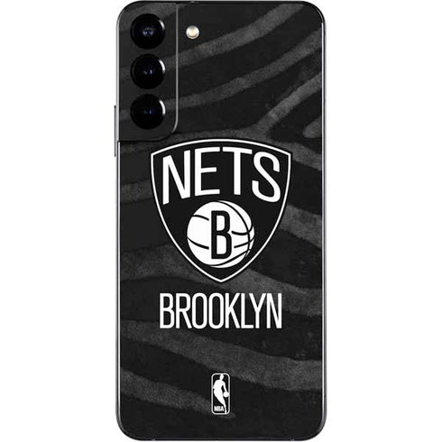 NBA Brooklyn Nets Black Animal Print Galaxy S22 Plus Skin