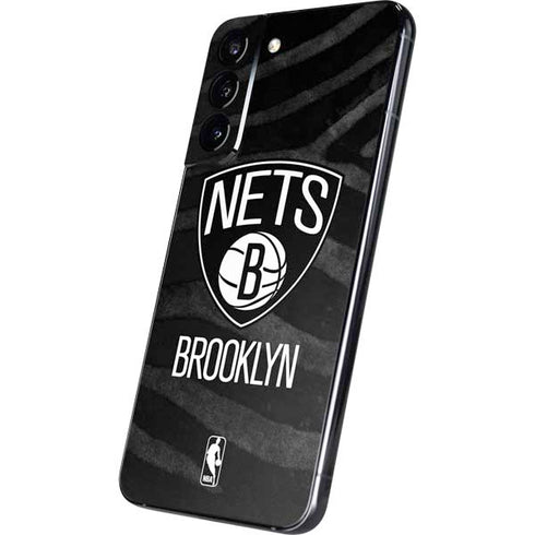 NBA Brooklyn Nets Black Animal Print Galaxy S22 Plus Skin