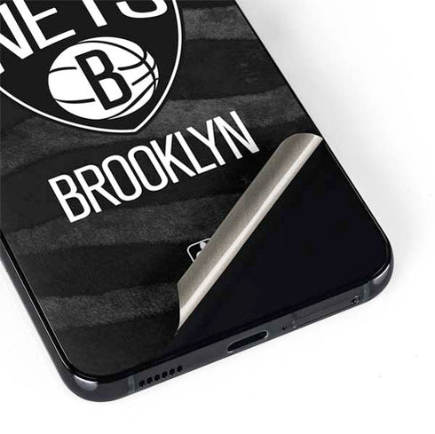 NBA Brooklyn Nets Black Animal Print Galaxy S22 Skin