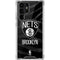 NBA Brooklyn Nets Black Animal Print Galaxy S22 Ultra Clear Case
