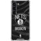 NBA Brooklyn Nets Black Animal Print Galaxy S23 Clear Case