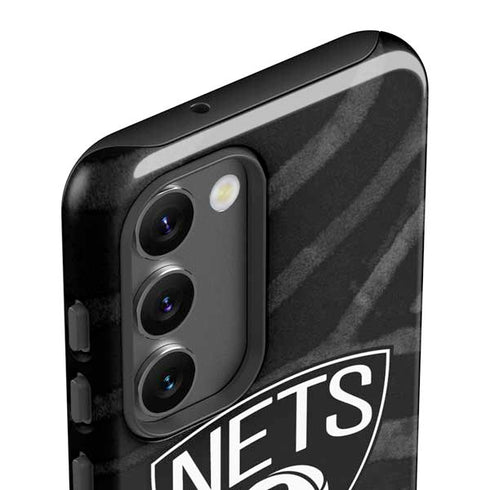 NBA Brooklyn Nets Black Animal Print Galaxy S23 Plus Pro Case