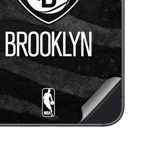 NBA Brooklyn Nets Black Animal Print Galaxy S23 Plus Skin