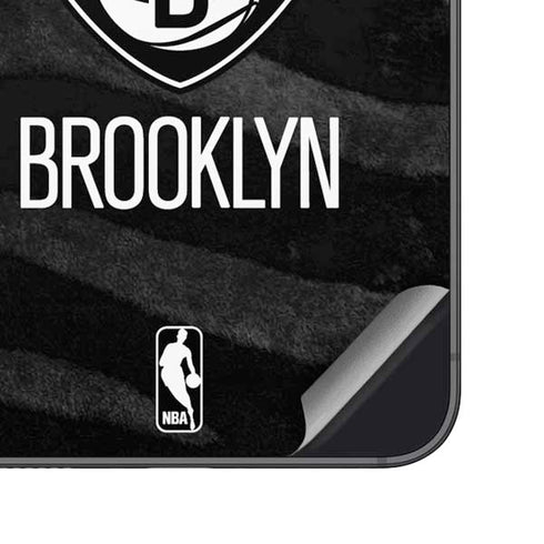 NBA Brooklyn Nets Black Animal Print Galaxy S23 Skin