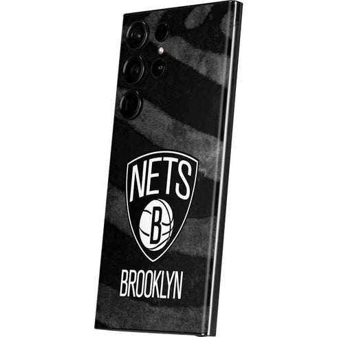 NBA Brooklyn Nets Black Animal Print Galaxy S23 Ultra Skin