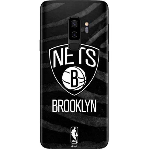 NBA Brooklyn Nets Black Animal Print Galaxy S9 Plus Skin