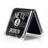 NBA Brooklyn Nets Black Animal Print Galaxy Z Flip5 5G Clear Case