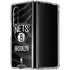 NBA Brooklyn Nets Black Animal Print Galaxy Z Fold4 5G Clear Case
