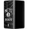 NBA Brooklyn Nets Black Animal Print Galaxy Z Fold4 5G Skin