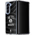 NBA Brooklyn Nets Black Animal Print Galaxy Z Fold5 5G Clear Case