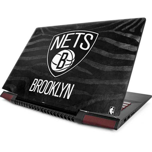 NBA Brooklyn Nets Black Animal Print Lenovo IdeaPad Skin