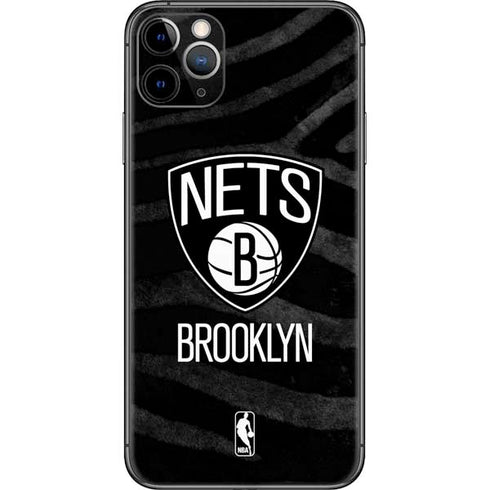 NBA Brooklyn Nets Black Animal Print iPhone 11 Pro Max Skin