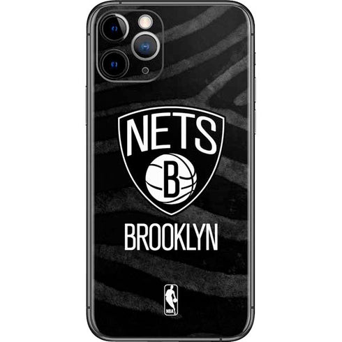 NBA Brooklyn Nets Black Animal Print iPhone 11 Pro Skin