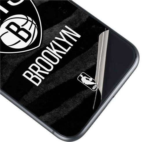 NBA Brooklyn Nets Black Animal Print iPhone 11 Skin