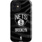 NBA Brooklyn Nets Black Animal Print iPhone 12 Mini Impact Case