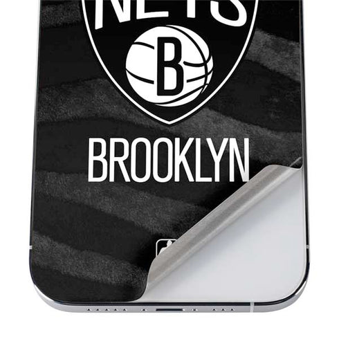 NBA Brooklyn Nets Black Animal Print iPhone 12 Pro Skin
