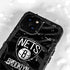 NBA Brooklyn Nets Black Animal Print iPhone 13 Mini Waterproof Case