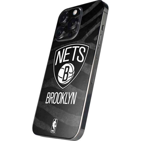 NBA Brooklyn Nets Black Animal Print iPhone 13 Pro Max Skin