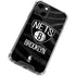 NBA Brooklyn Nets Black Animal Print iPhone 14 Clear Case