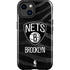 NBA Brooklyn Nets Black Animal Print iPhone 15 Plus Impact Case