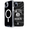 NBA Brooklyn Nets Black Animal Print iPhone 14 Plus MagSafe Case