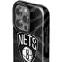 NBA Brooklyn Nets Black Animal Print iPhone 15 Pro Impact Case