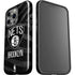 NBA Brooklyn Nets Black Animal Print iPhone 15 Pro Impact Case