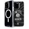 NBA Brooklyn Nets Black Animal Print iPhone 14 Pro MagSafe Case