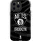NBA Brooklyn Nets Black Animal Print iPhone 15 Pro Max Impact Case