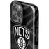 NBA Brooklyn Nets Black Animal Print iPhone 15 Pro Max Impact Case