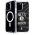 NBA Brooklyn Nets Black Animal Print iPhone 15 Pro Max MagSafe Case