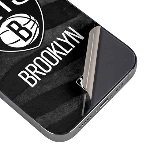 NBA Brooklyn Nets Black Animal Print iPhone 14 Pro Max Skin