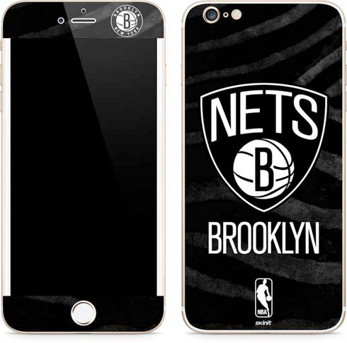NBA Brooklyn Nets Black Animal Print iPhone 6/6s Plus Skin