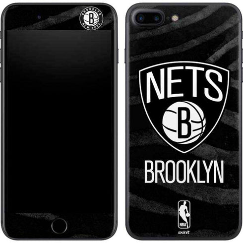 NBA Brooklyn Nets Black Animal Print iPhone 7 Plus Skin