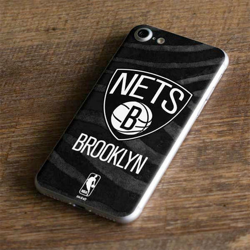 NBA Brooklyn Nets Black Animal Print iPhone 8 Skin