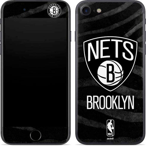 NBA Brooklyn Nets Black Animal Print iPhone SE (2nd & 3rd Gen) Skin