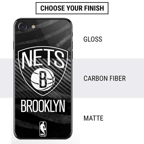 NBA Brooklyn Nets Black Animal Print iPhone SE (2nd & 3rd Gen) Skin