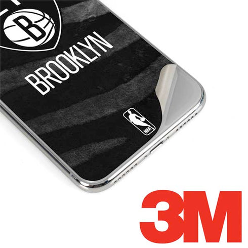 NBA Brooklyn Nets Black Animal Print iPhone X Skin