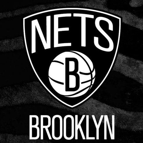 NBA Brooklyn Nets Black Animal Print iPhone XR Skin