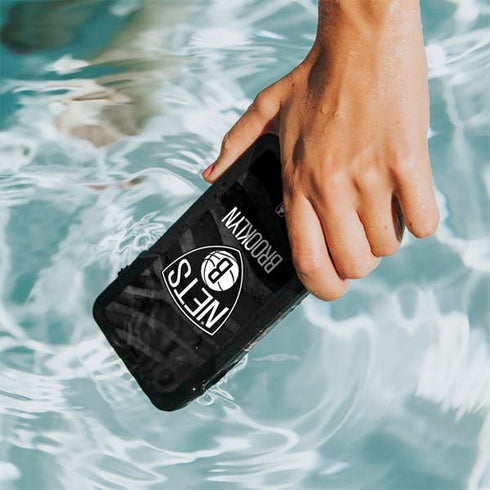 NBA Brooklyn Nets Black Animal Print iPhone XR Waterproof Case