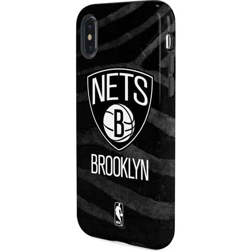 NBA Brooklyn Nets Black Animal Print iPhone XS Pro Case