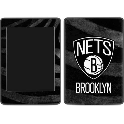 NBA Brooklyn Nets Black Animal Print Amazon Kindle Skin