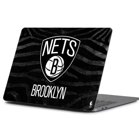 NBA Brooklyn Nets Black Animal Print Apple MacBook Pro 13-inch Skin