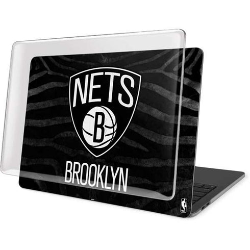 NBA Brooklyn Nets Black Animal Print MacBook Pro 13in (2020) Case plus Skin