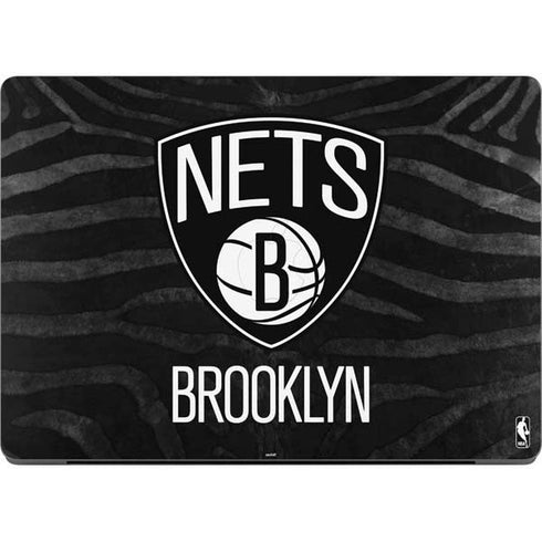 NBA Brooklyn Nets Black Animal Print MacBook Pro 14in (2021-24) Skin